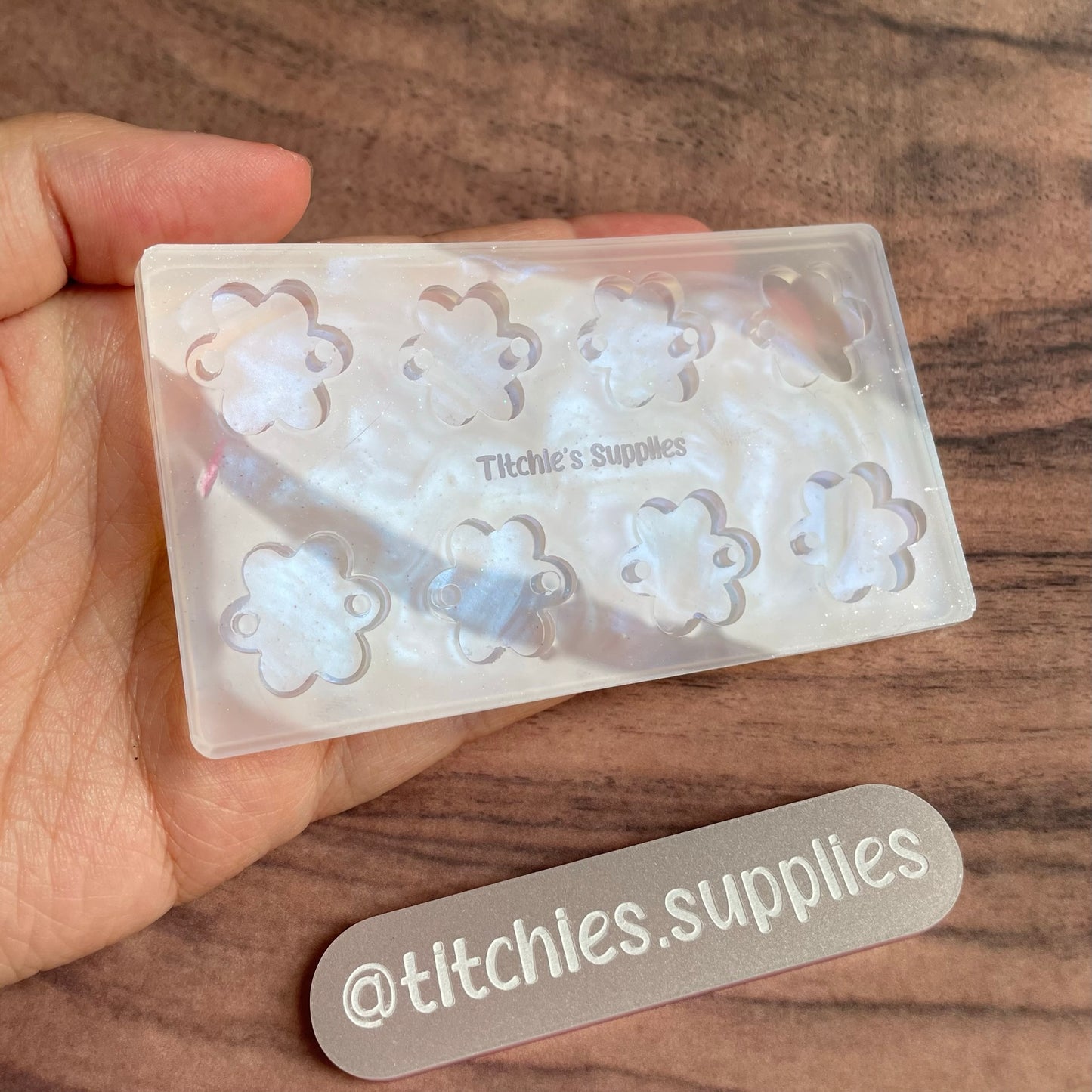 Flower Chain Links Earring Mould