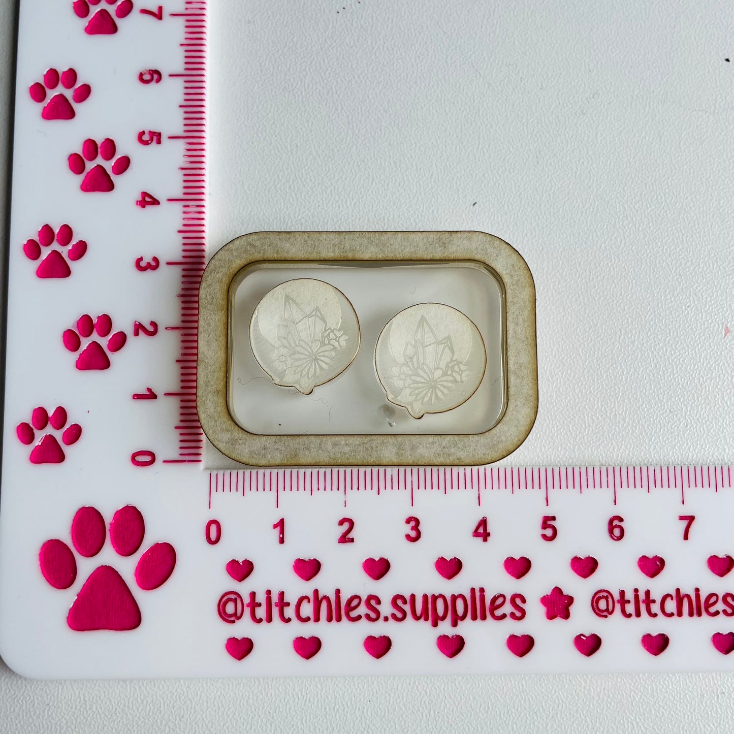 Crystal Moon Stud Earring Mould