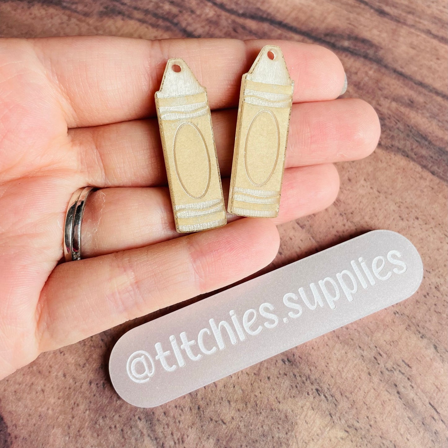 Crayon Earring Mould