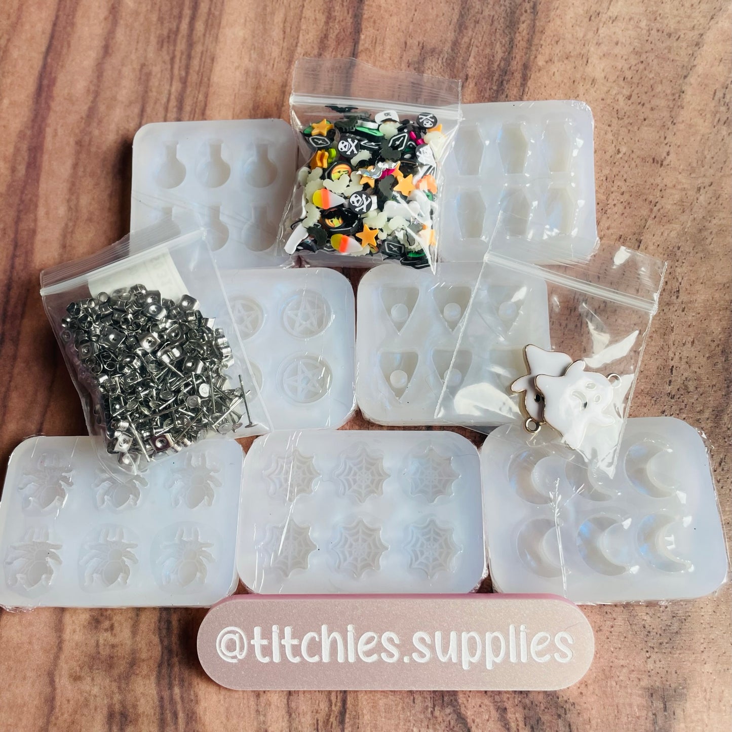 Spooky Stud Earring Mould Set