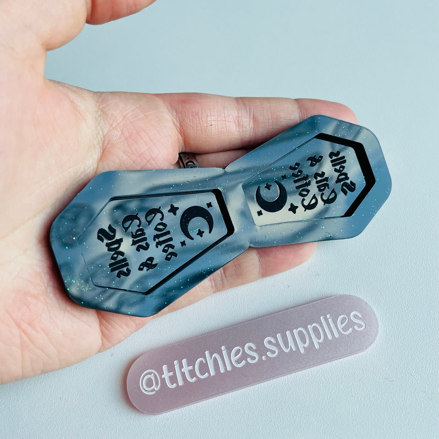 Spells Cats and Coffee Coffins Earring Mould