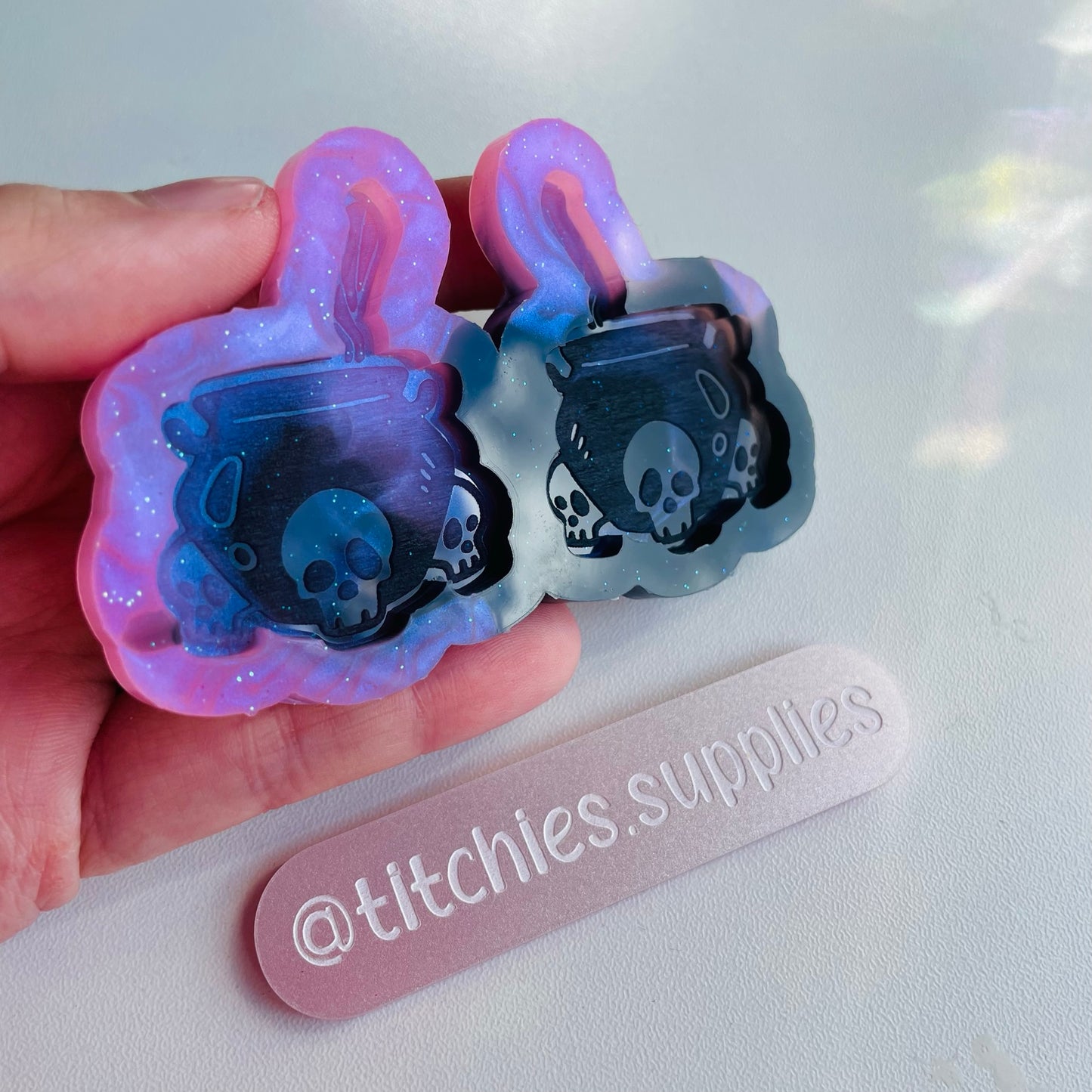 Skull Cauldron Earring Mould