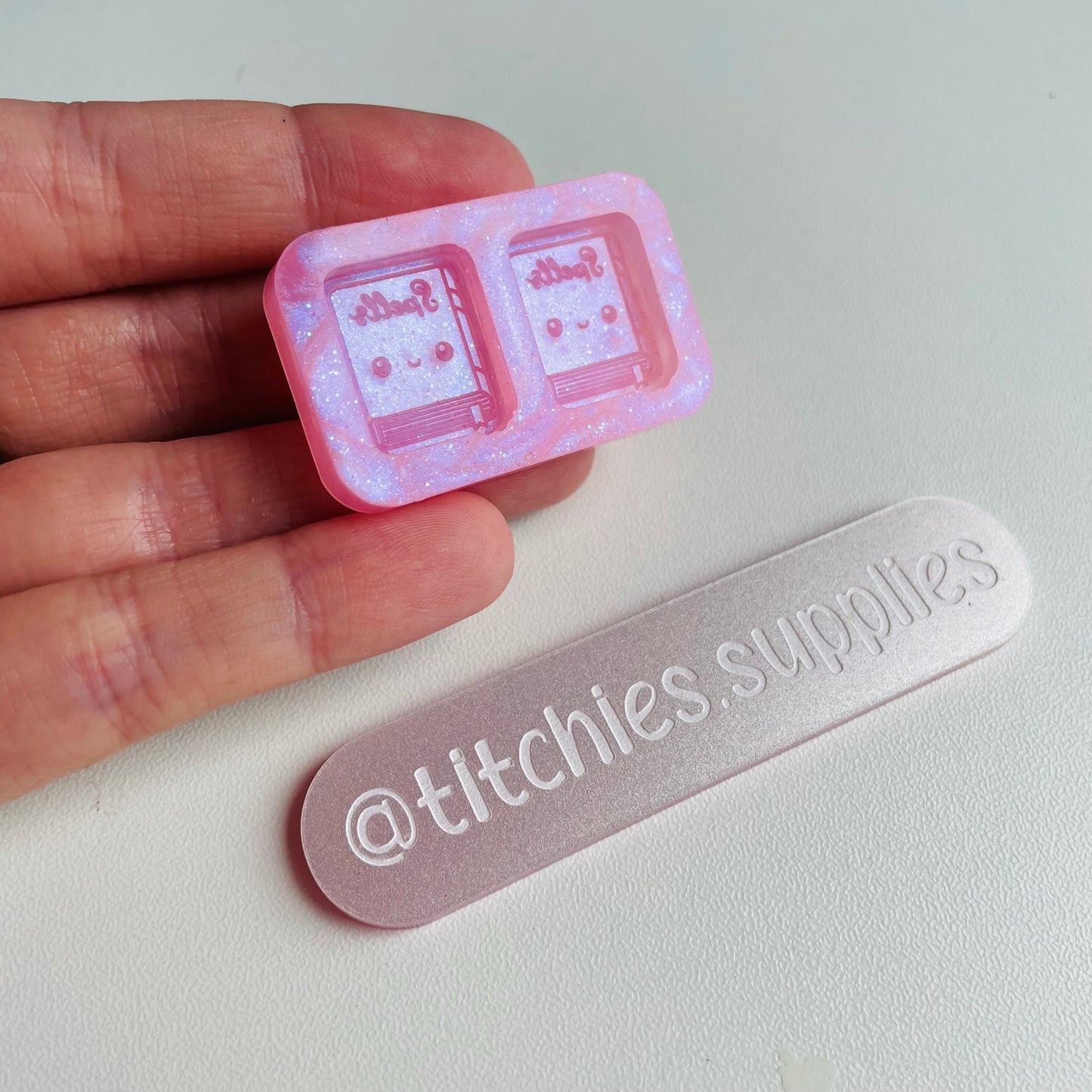 Kawaii Spell Book Stud Earring Mould