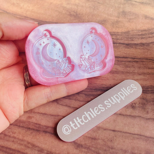 Crystal Moon Ball Earring Mould