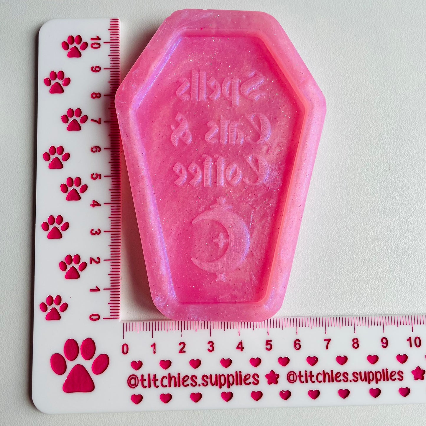 Spells, Cats and Coffee Wall Hanging Mould, 6mm Thick