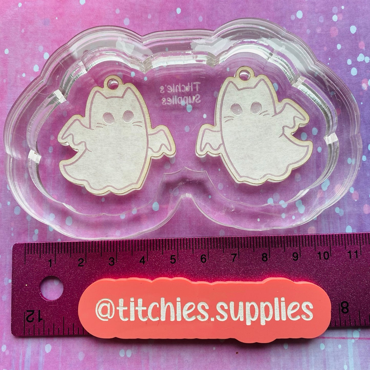 Cat Ghost Earring Mould