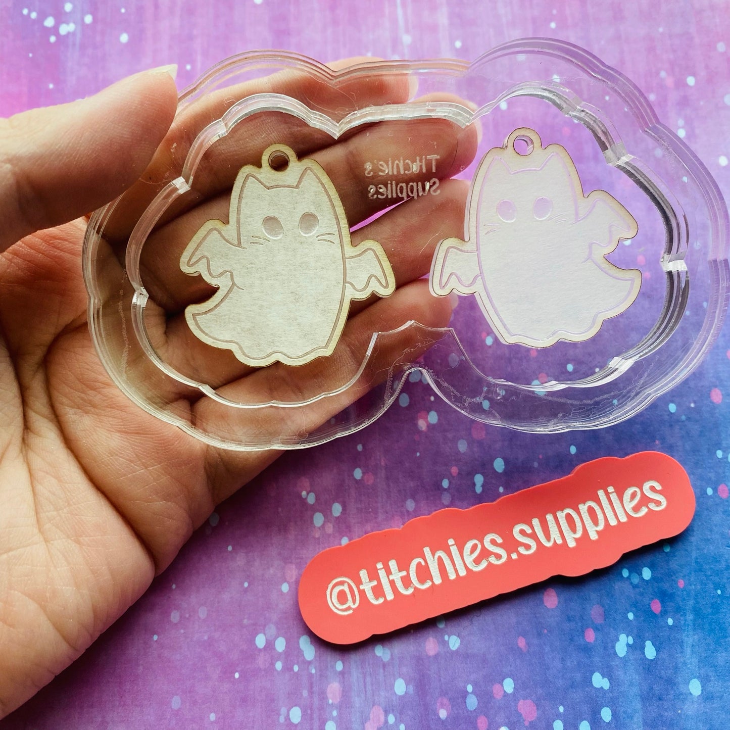 Cat Ghost Earring Mould