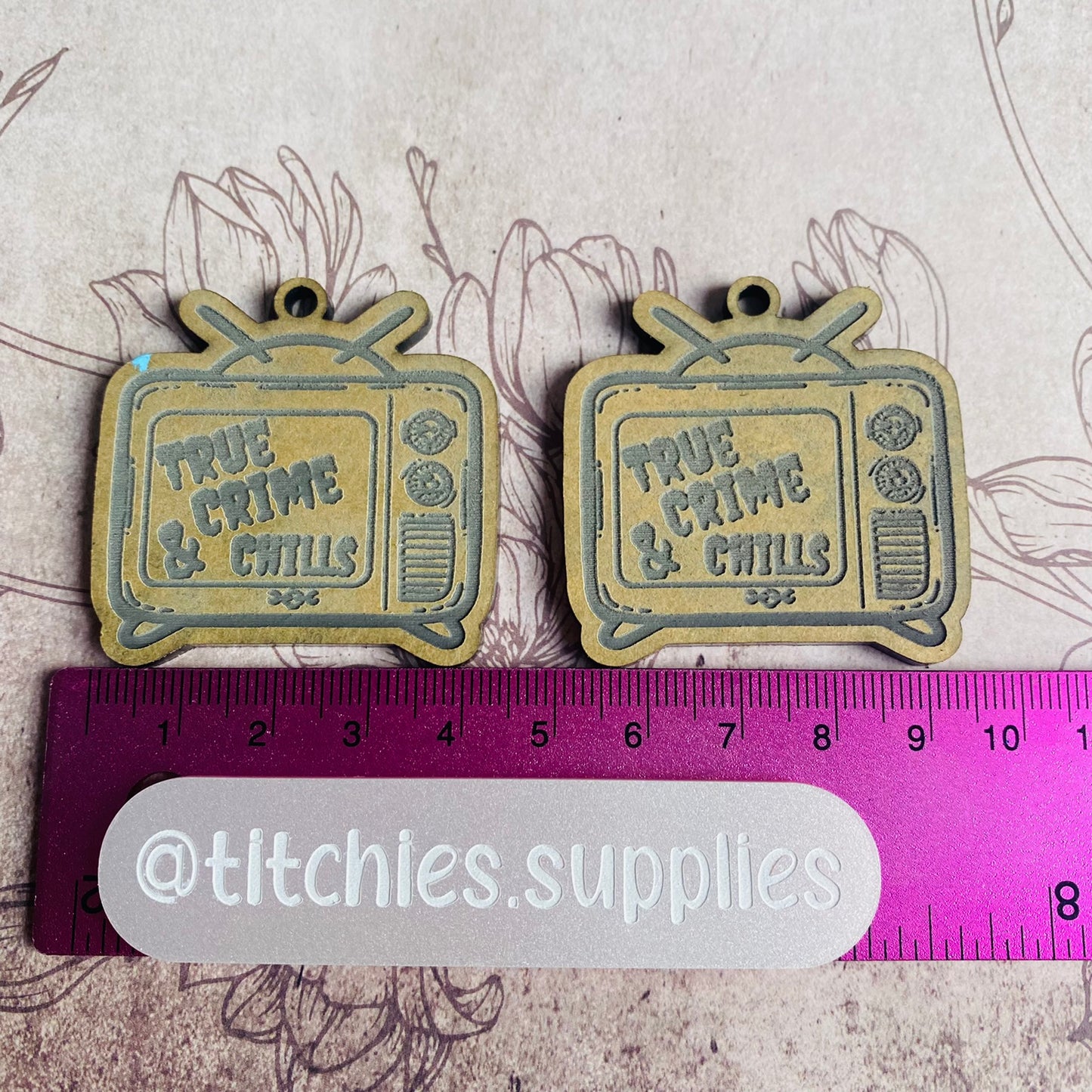 True Crime TV Earring Mould