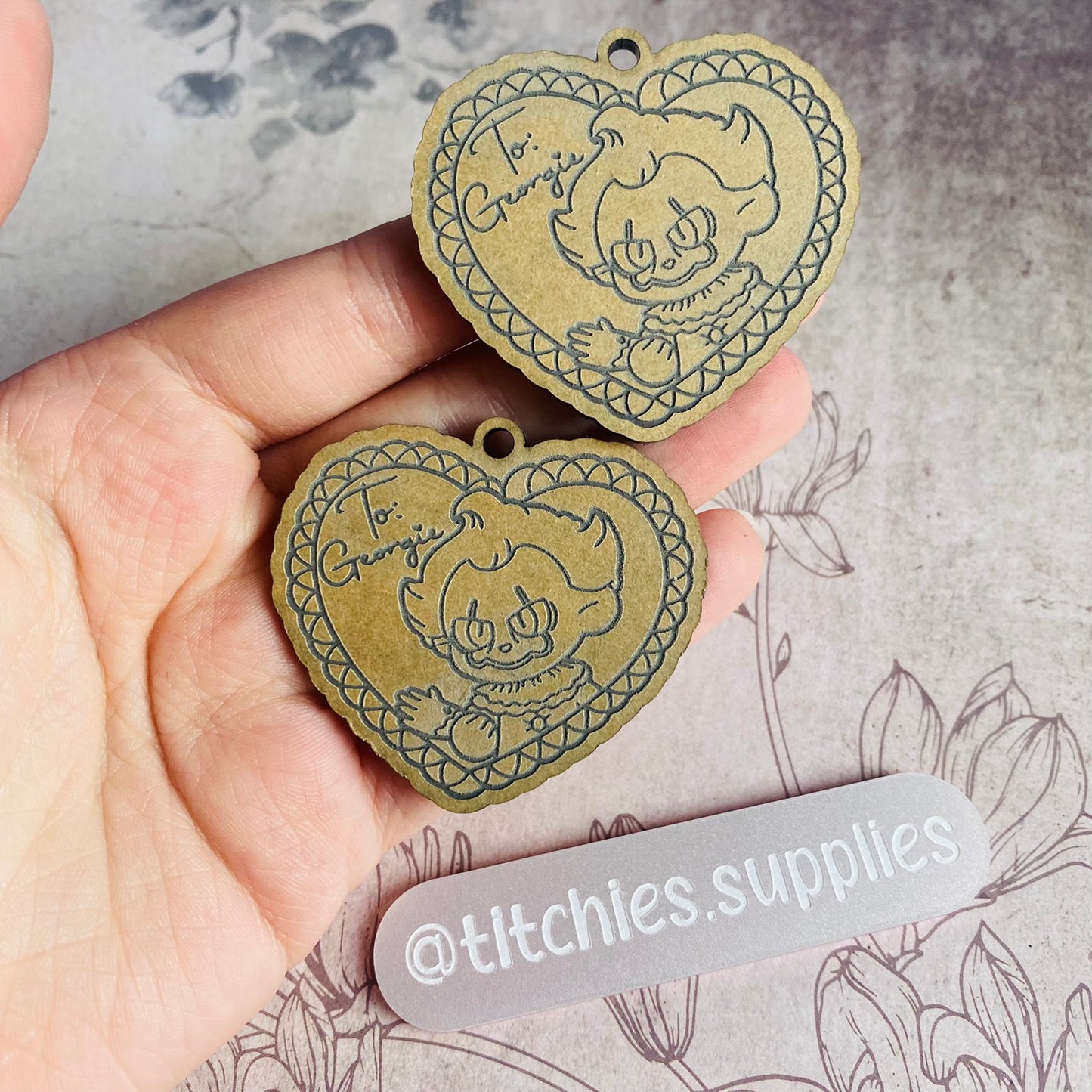 Spooky Heart Earring Mould - Clown For You