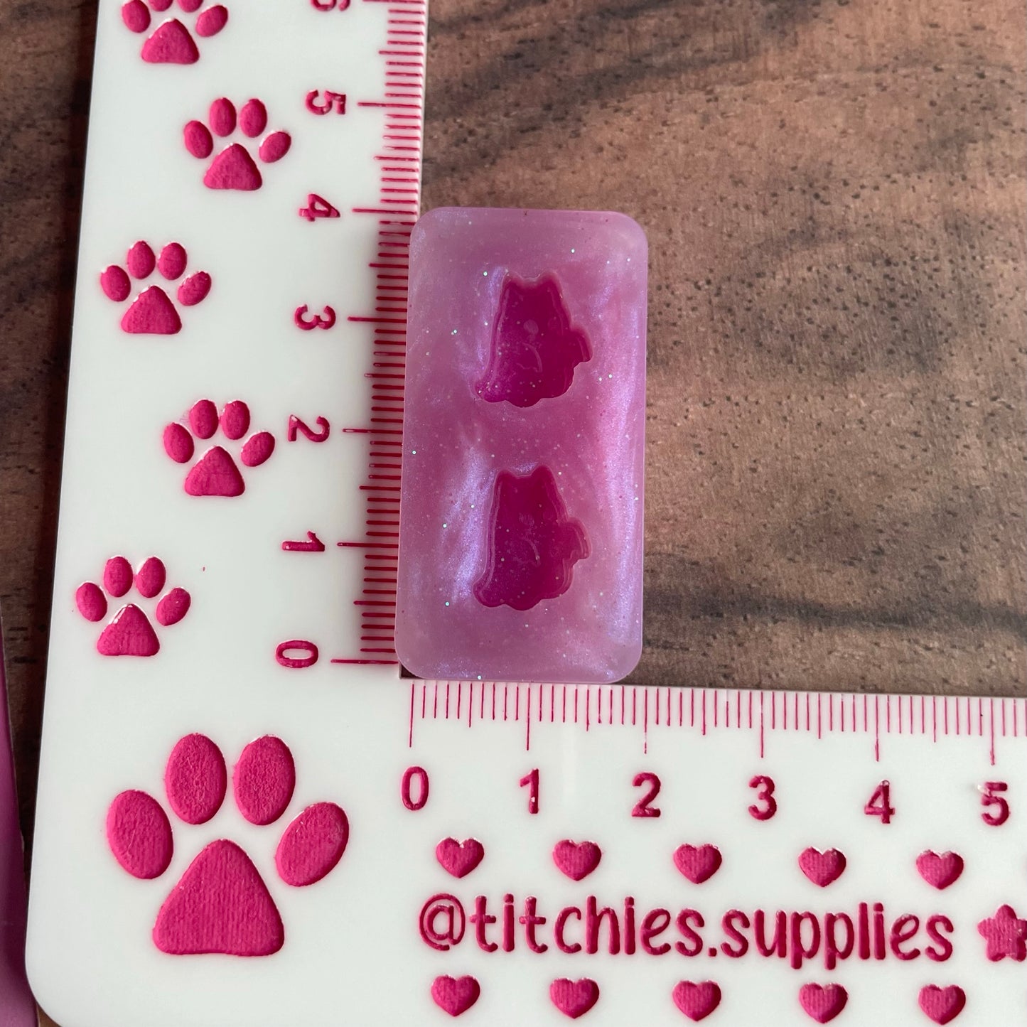 Tiny Cat Ghost Stud Earring Mould