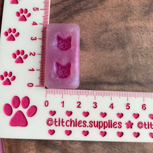 Tiny Luna Cat Stud Earring Mould