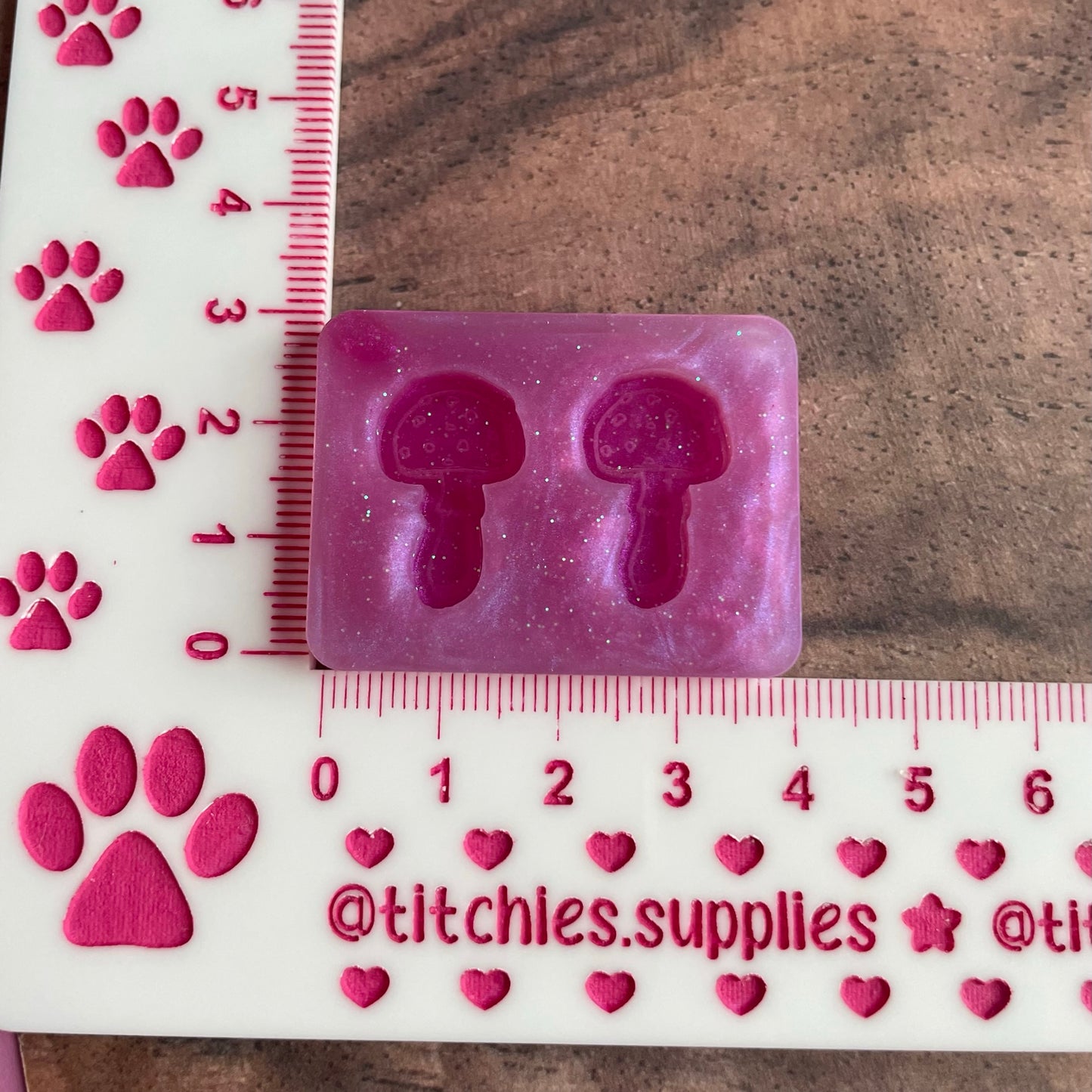Tiny Mushroom Stud Earring Mould