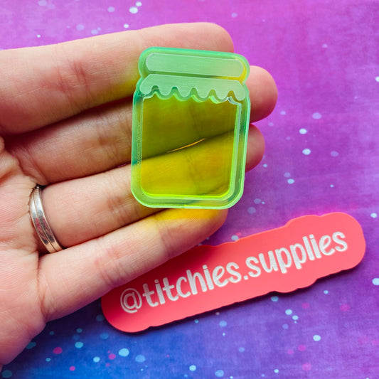 Jam Jar Shaker Mould, Solid Lid