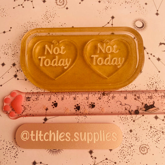 Not Today Heart Earring Mould