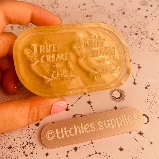 True Crime and Chill Earring Mould
