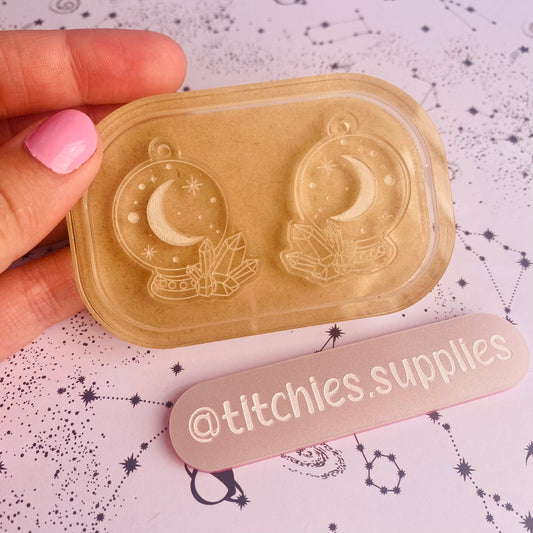 Crystal Moon Ball Earring Mould