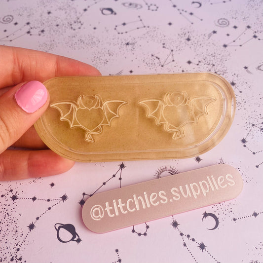 Winged Devil Heart Earring Mould