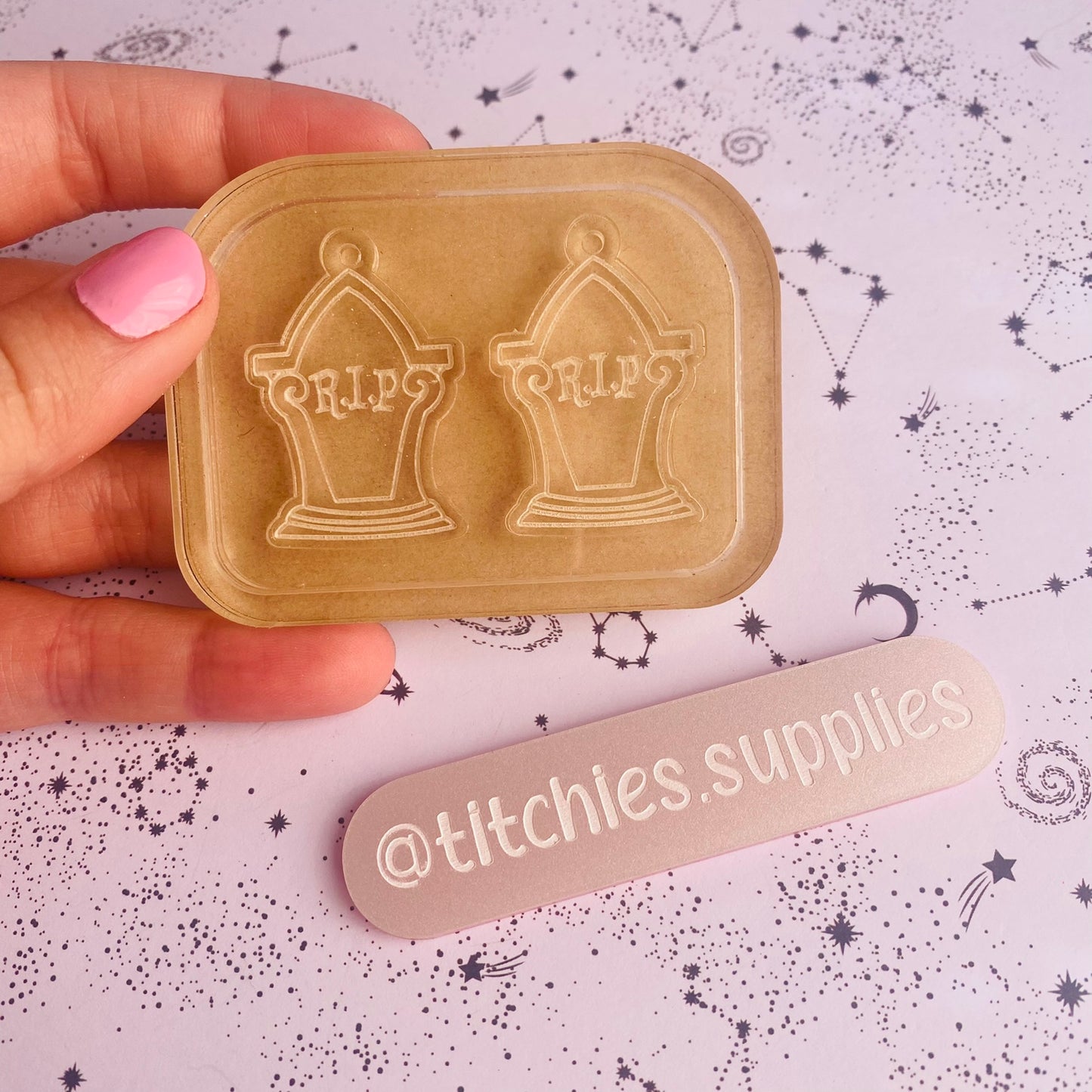 RIP Tombstone Earring Mould