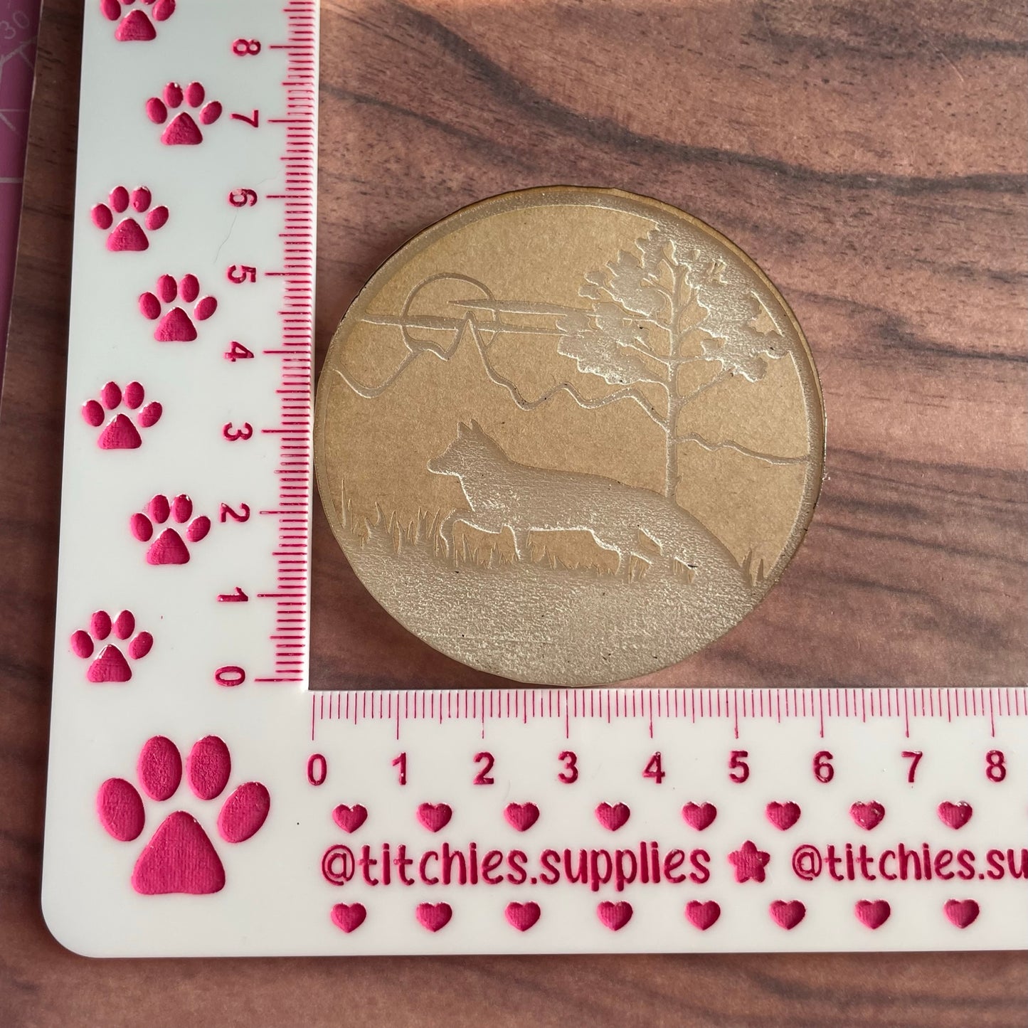 Foxy Forest Token Mould, 6mm Thick