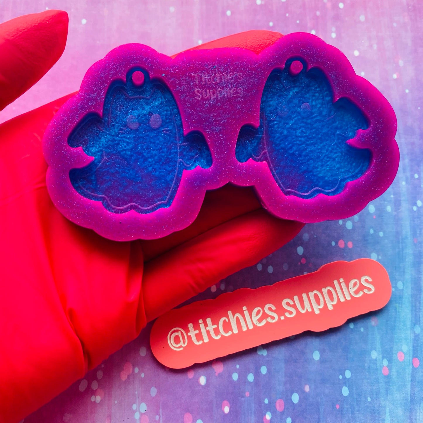 Cat Ghost Earring Mould