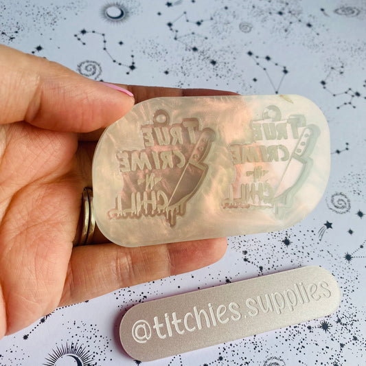 True Crime and Chill Earring Mould