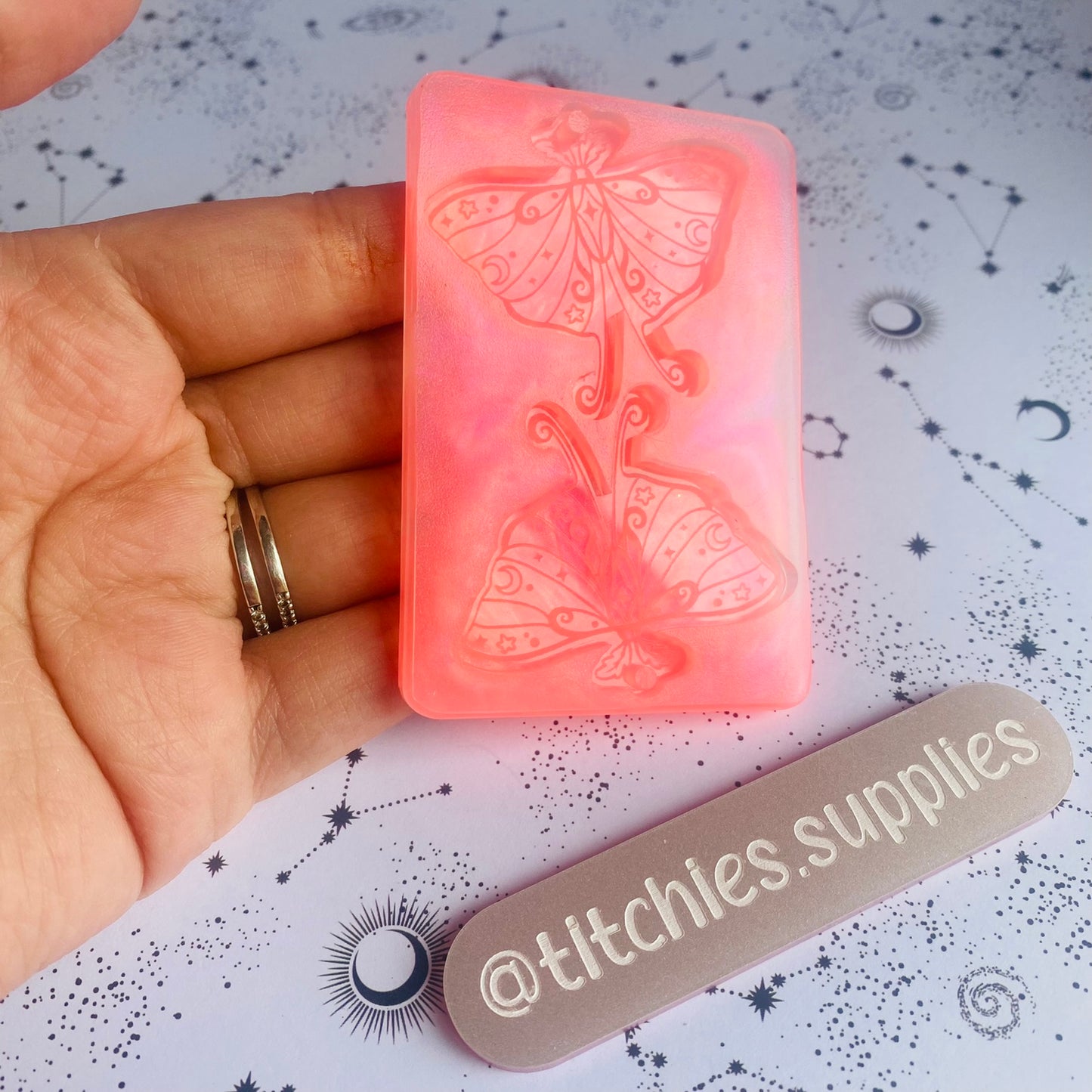 Space Moth Earring Mould