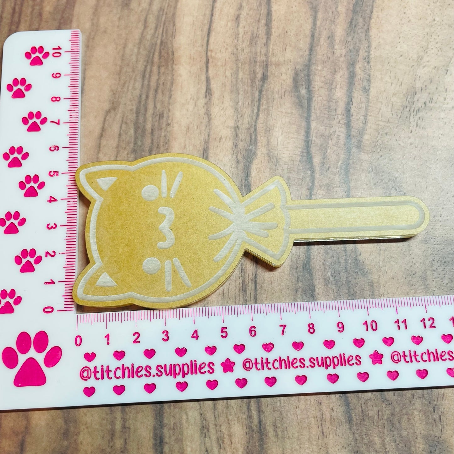 Cat Lolly Wand Mould - 6mm Thick
