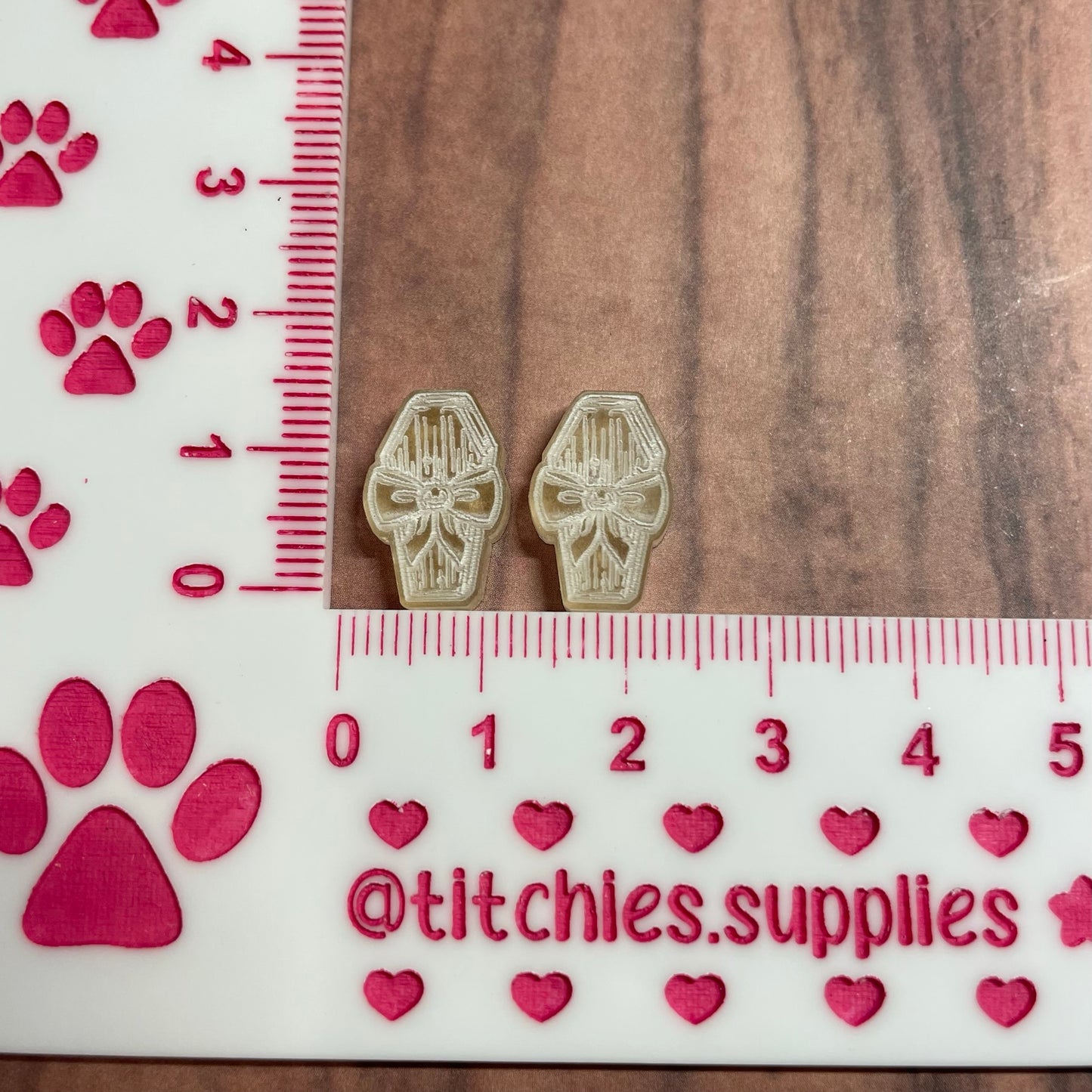 Mini Mould - Wooden Coffins with Bows