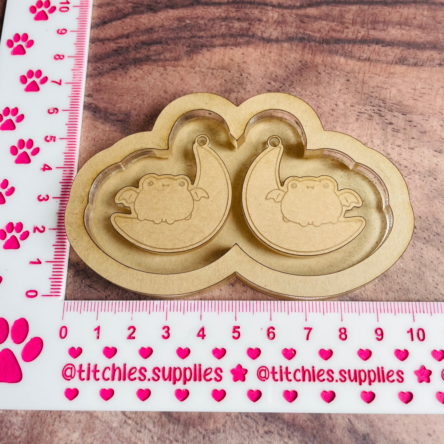 Froggie Bat Moon Earring Mould