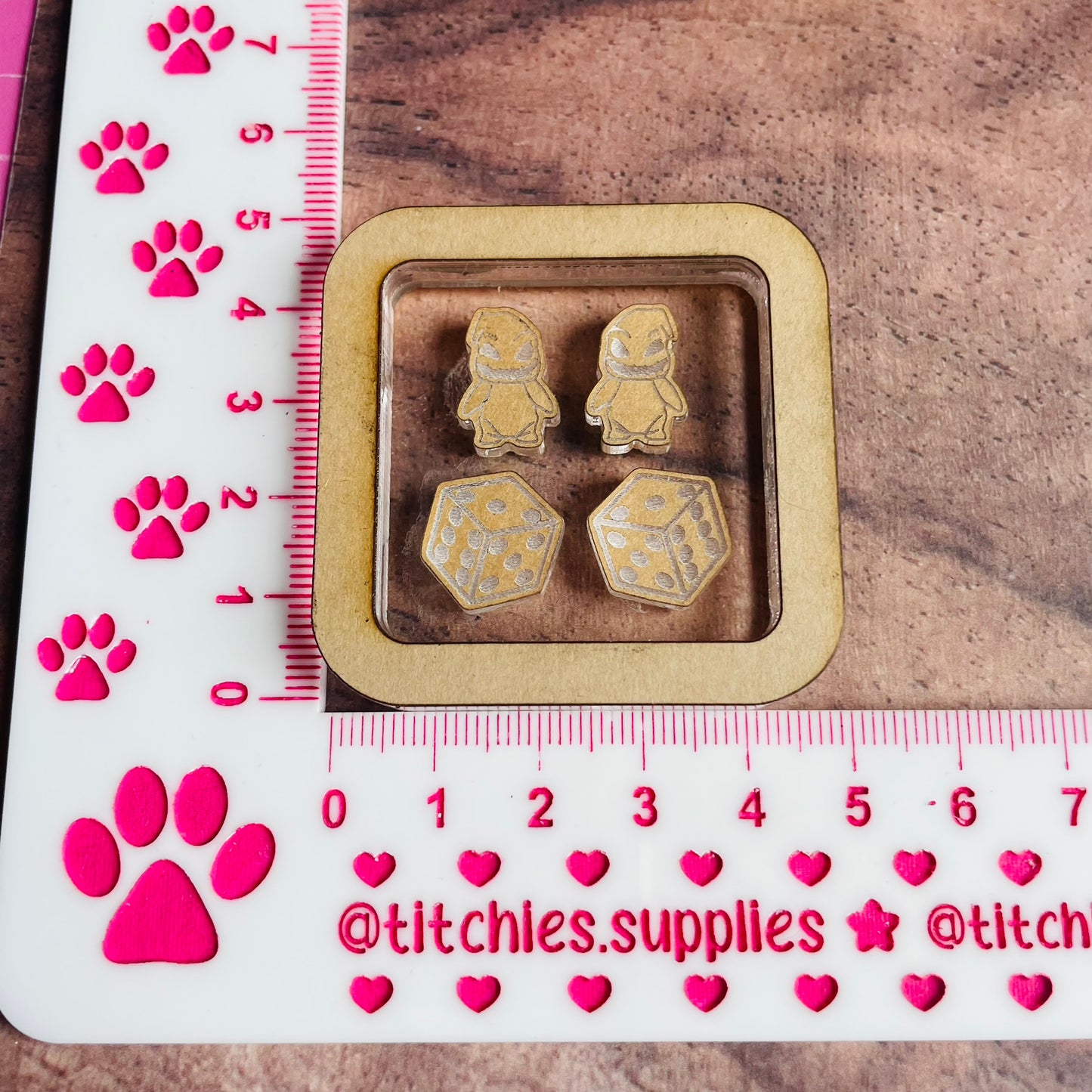 Dice and Character Stud Palette Mould