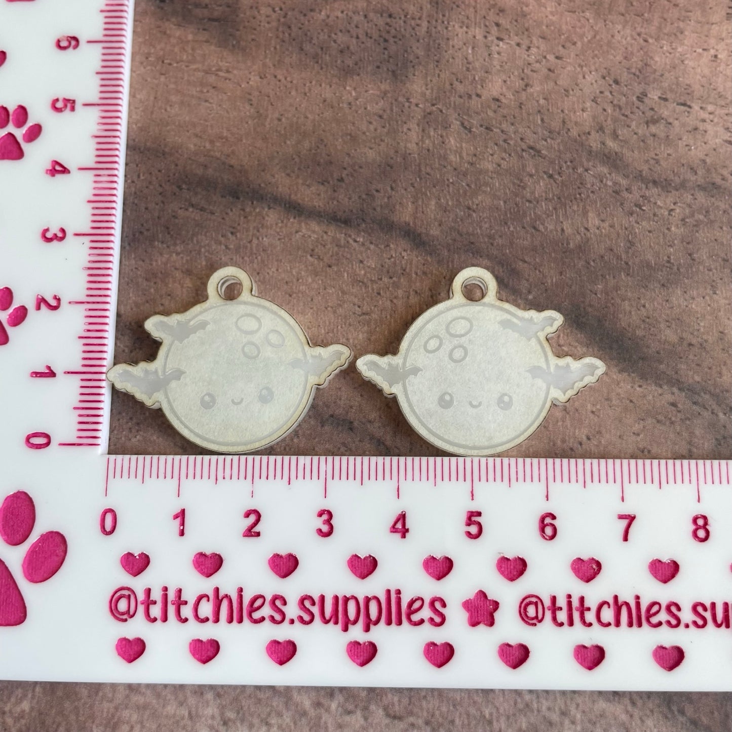 Kawaii Moon Earring Mould