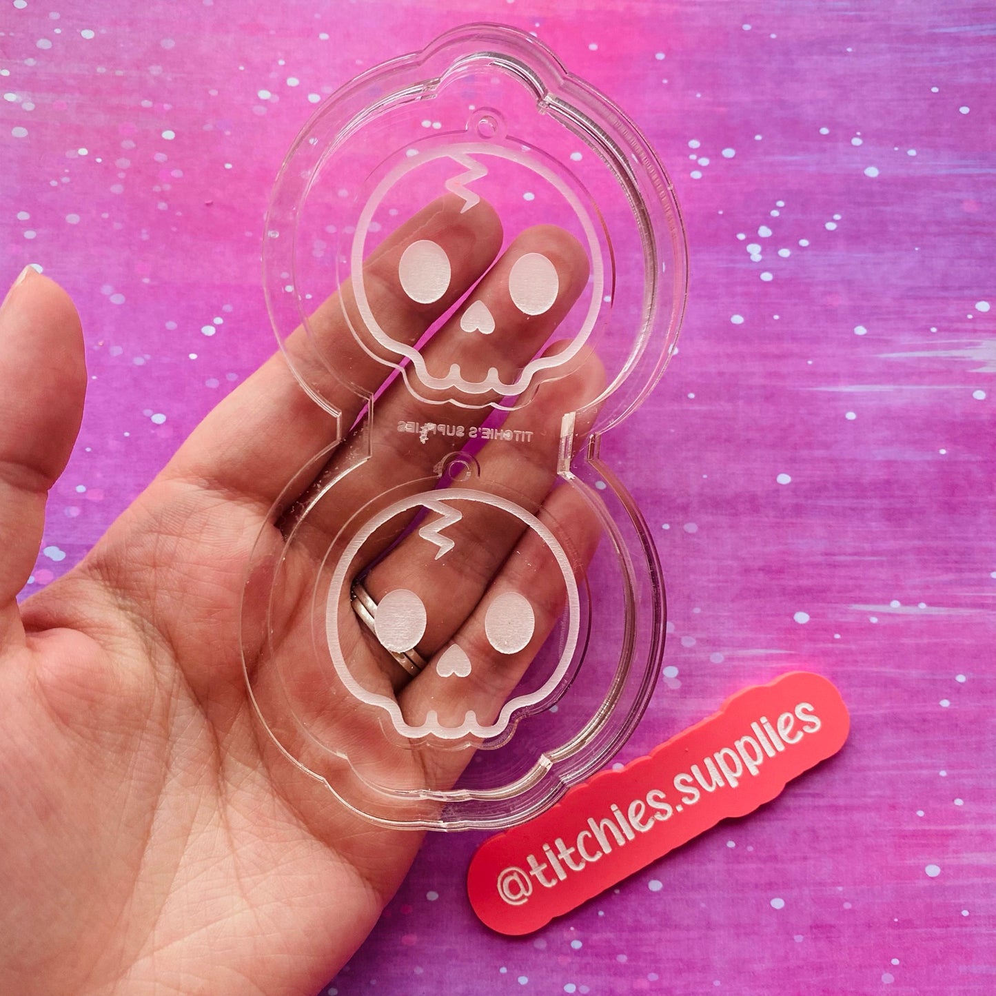 Kawaii Skull Earring Mould