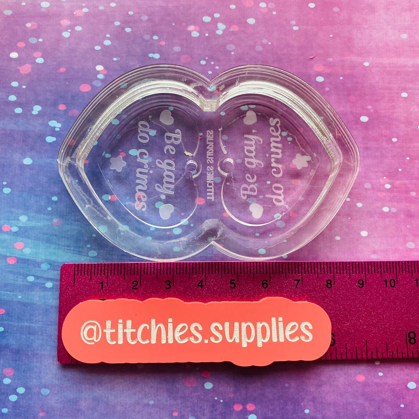 Be Gay, Do Crimes Heart Earring Mould