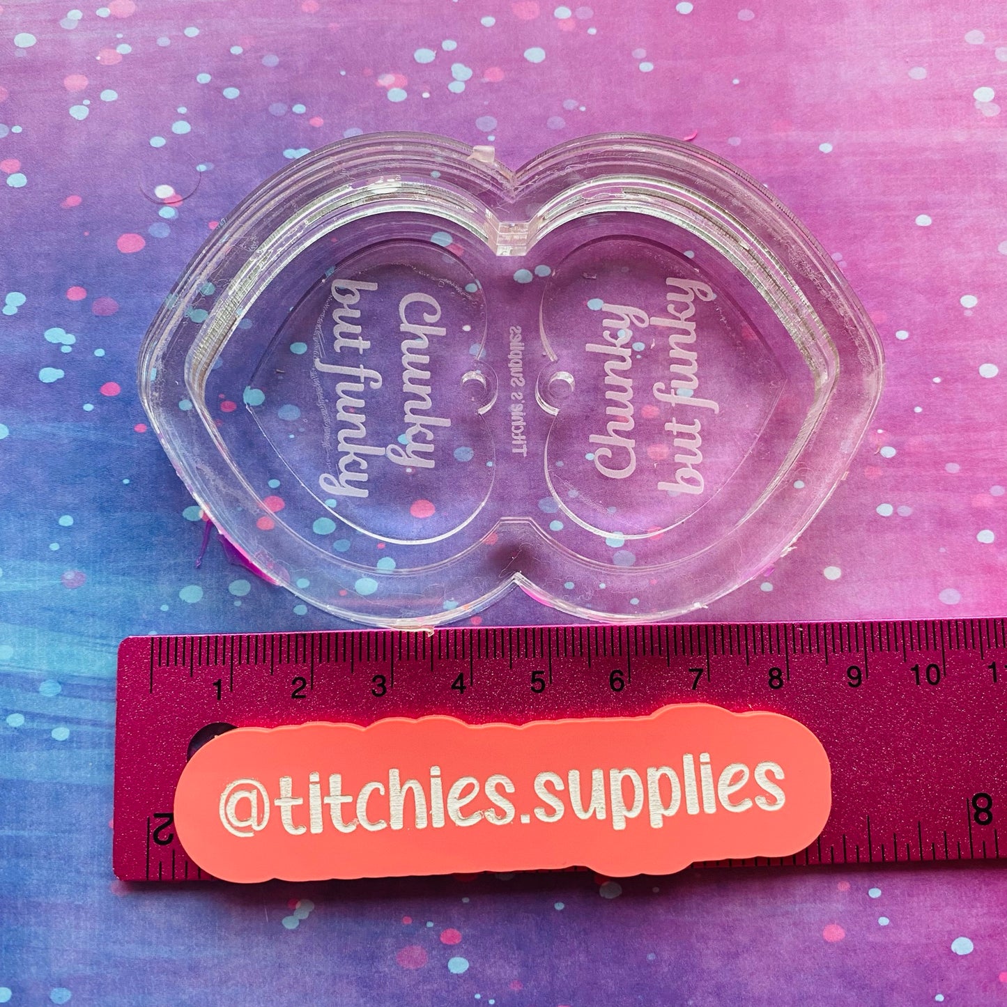 Chunky But Funky Heart Earring Mould