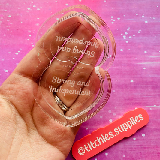 Strong & Independent Heart Earring Mould