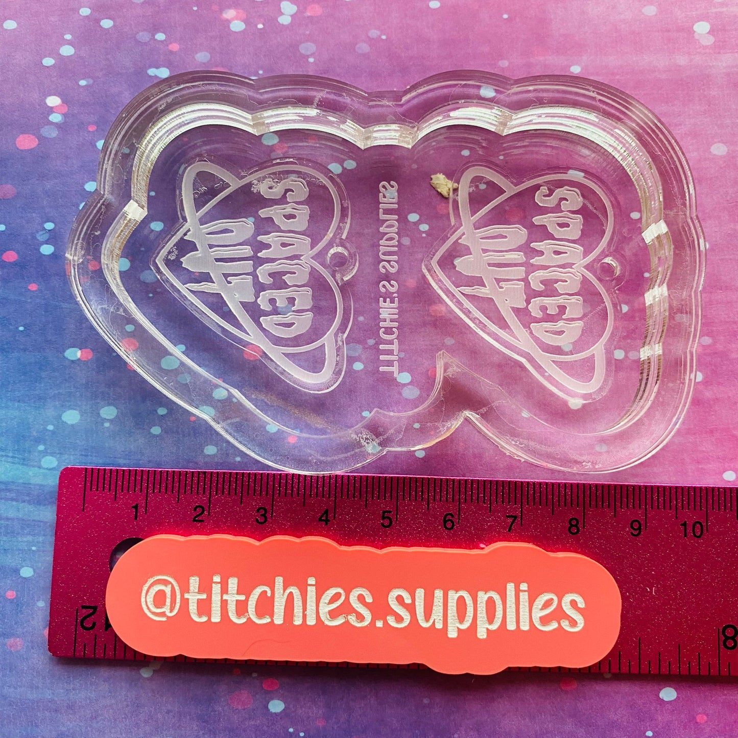 Spaced Out Heart Earring Mould