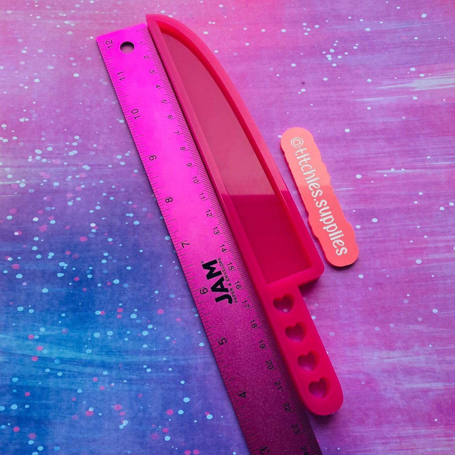 Large Knife Shaker Mould Heart Handle