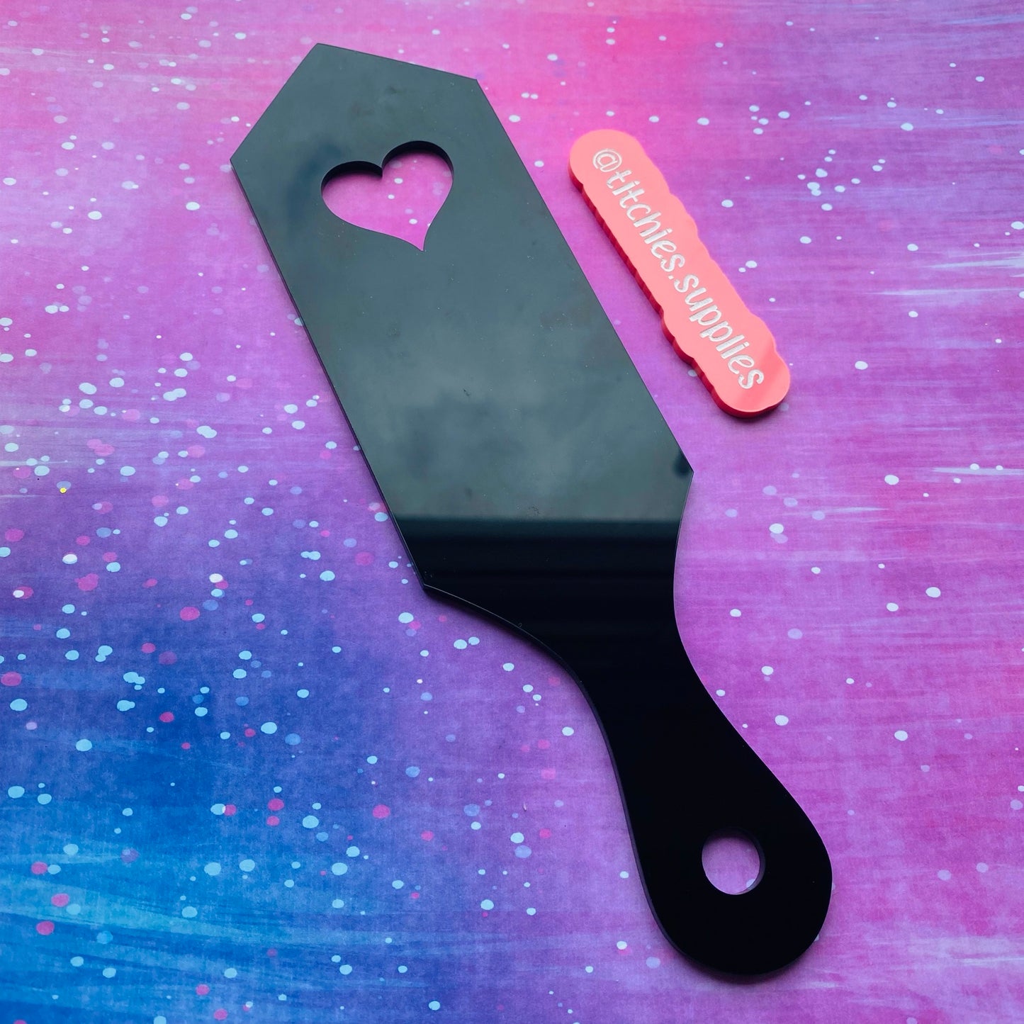 Large Single Heart Paddle Mould