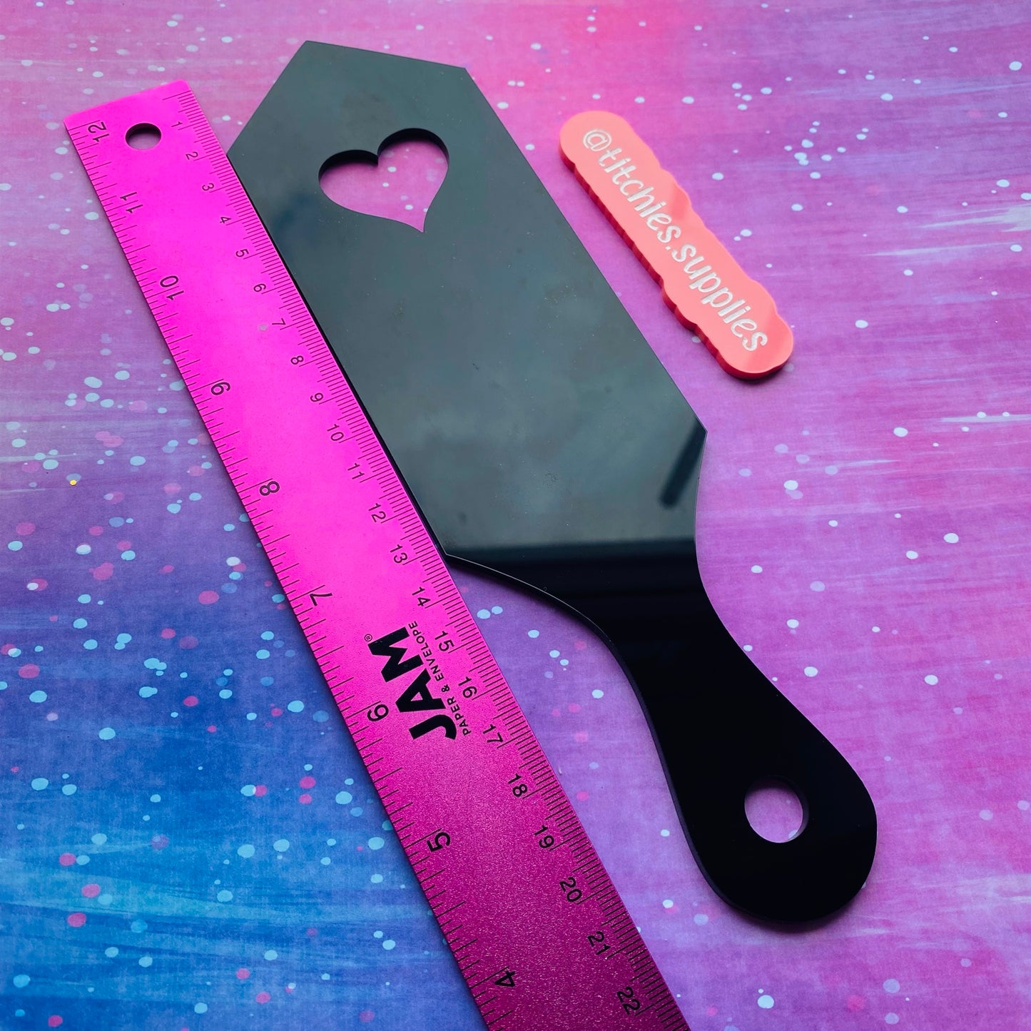 Large Single Heart Paddle Mould
