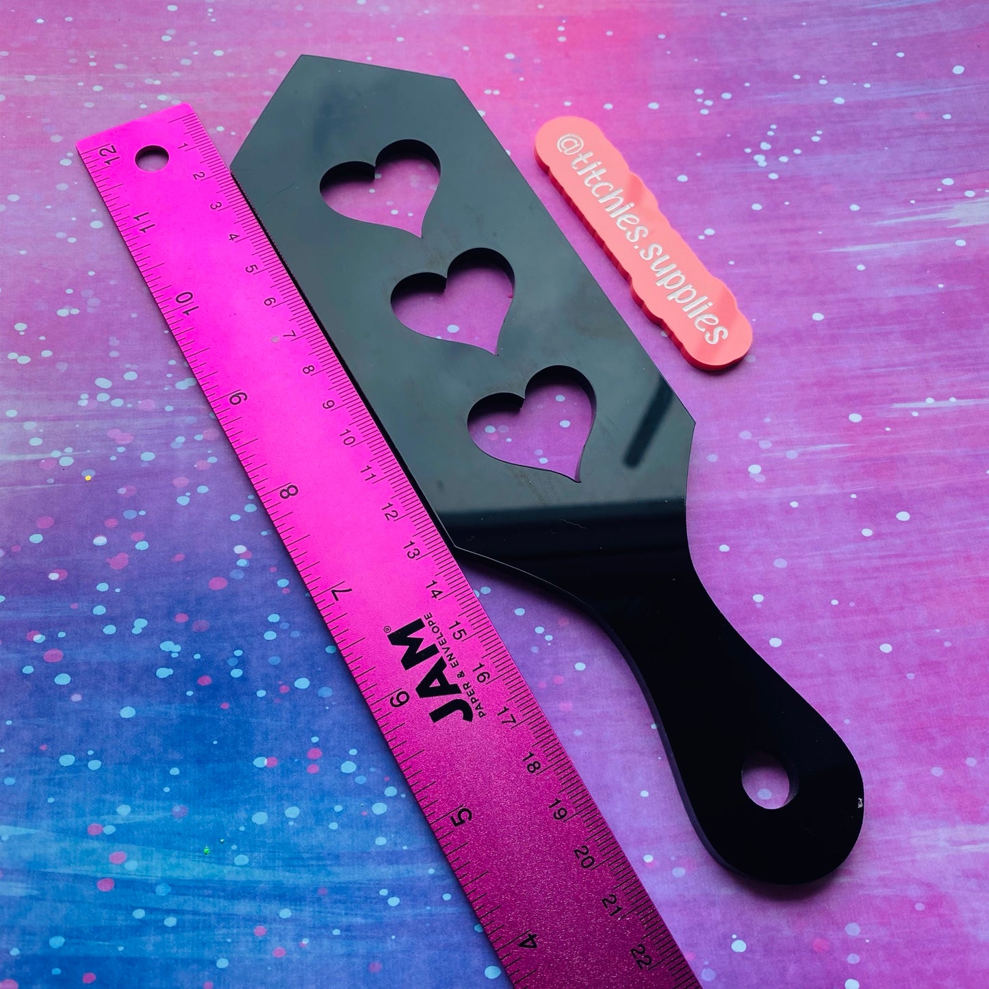 Large Triple Heart Paddle Mould