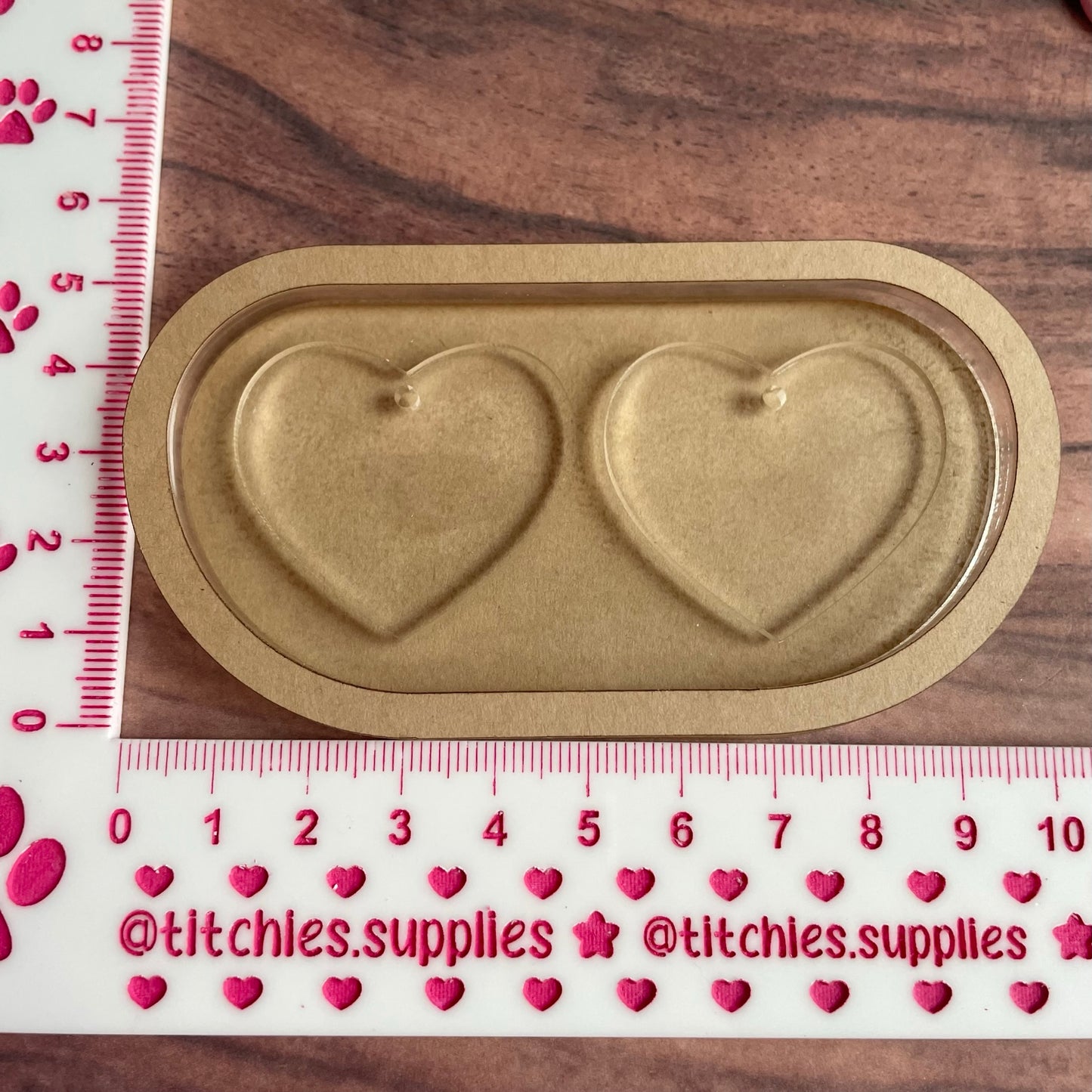 Plain Hearts Earring Mould