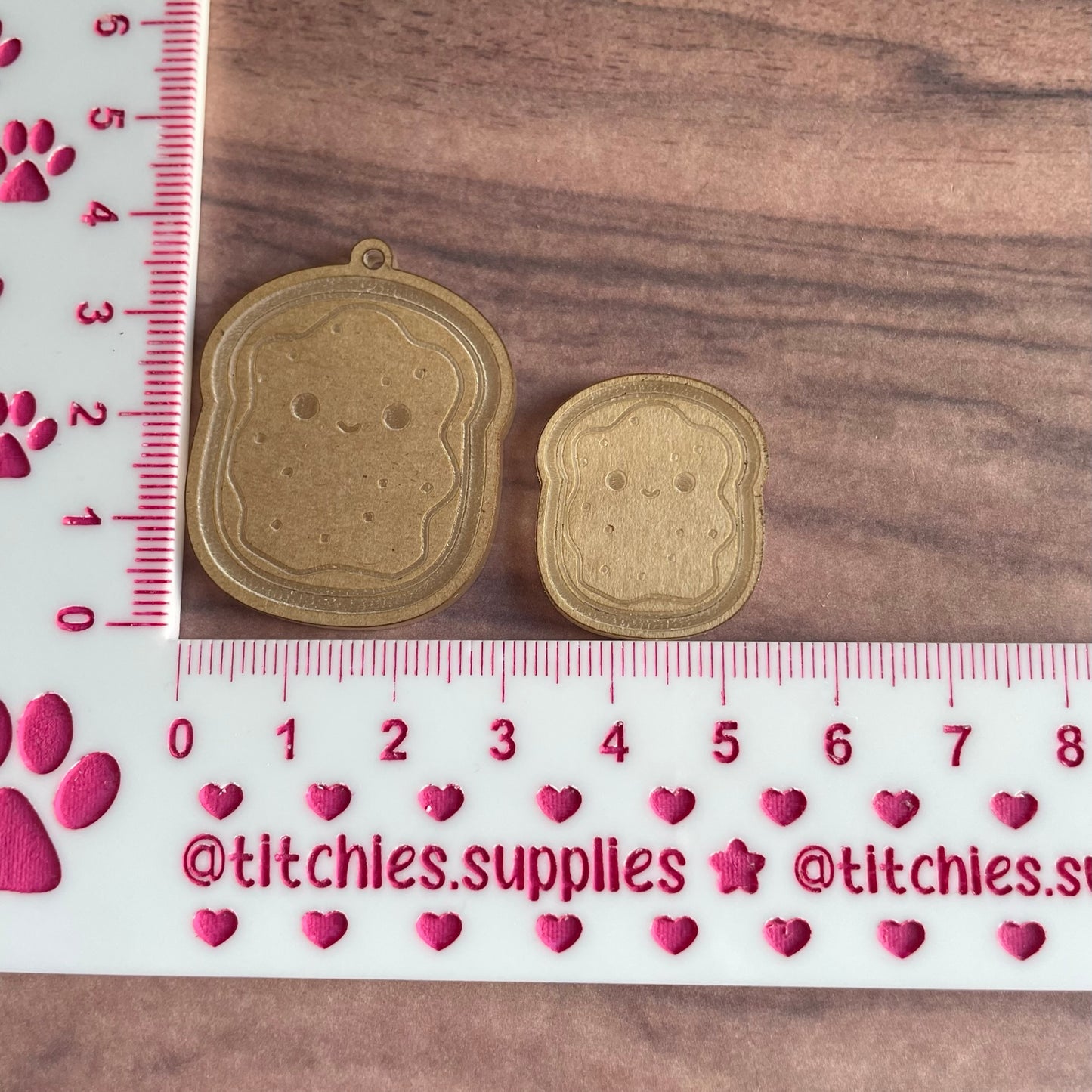 Squishie Toast Earring Mould