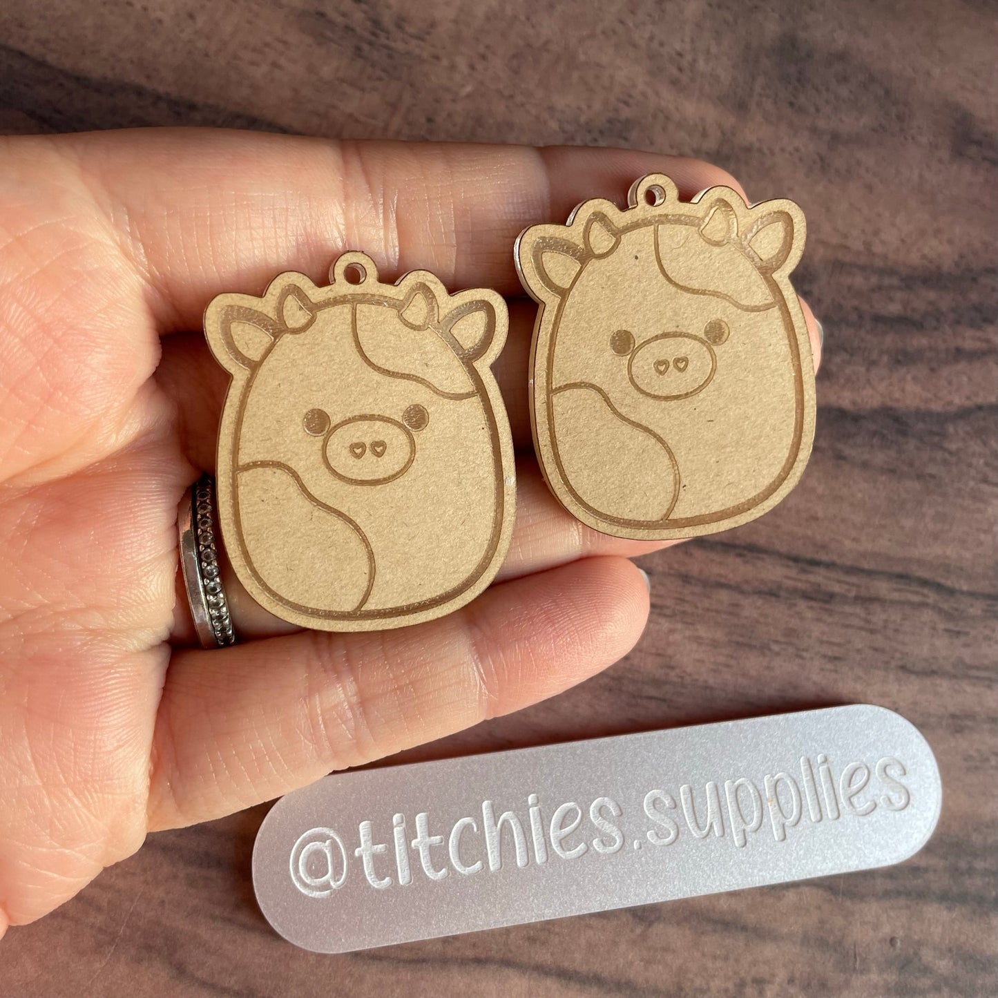 Squishie Cow Earring Mould