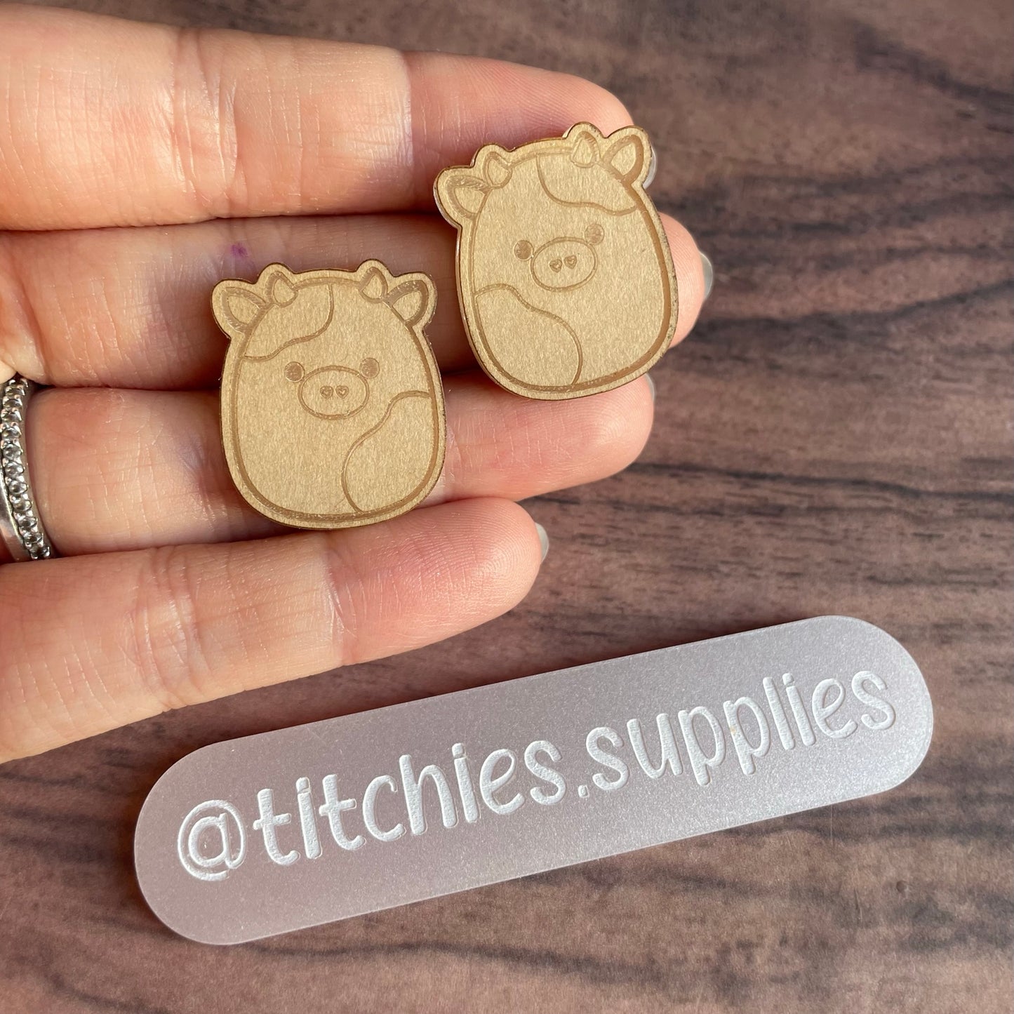 Squishie Cow Earring Mould