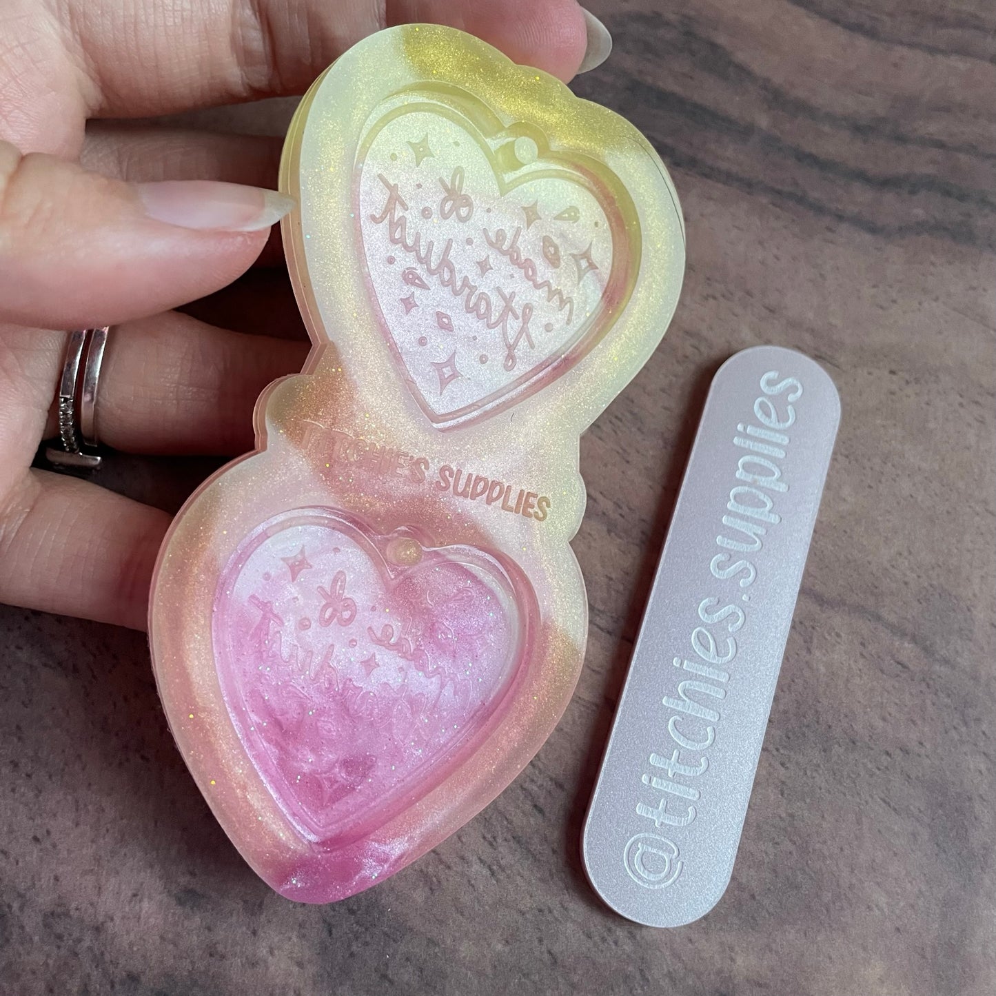 Made of Stardust Heart Earring Mould