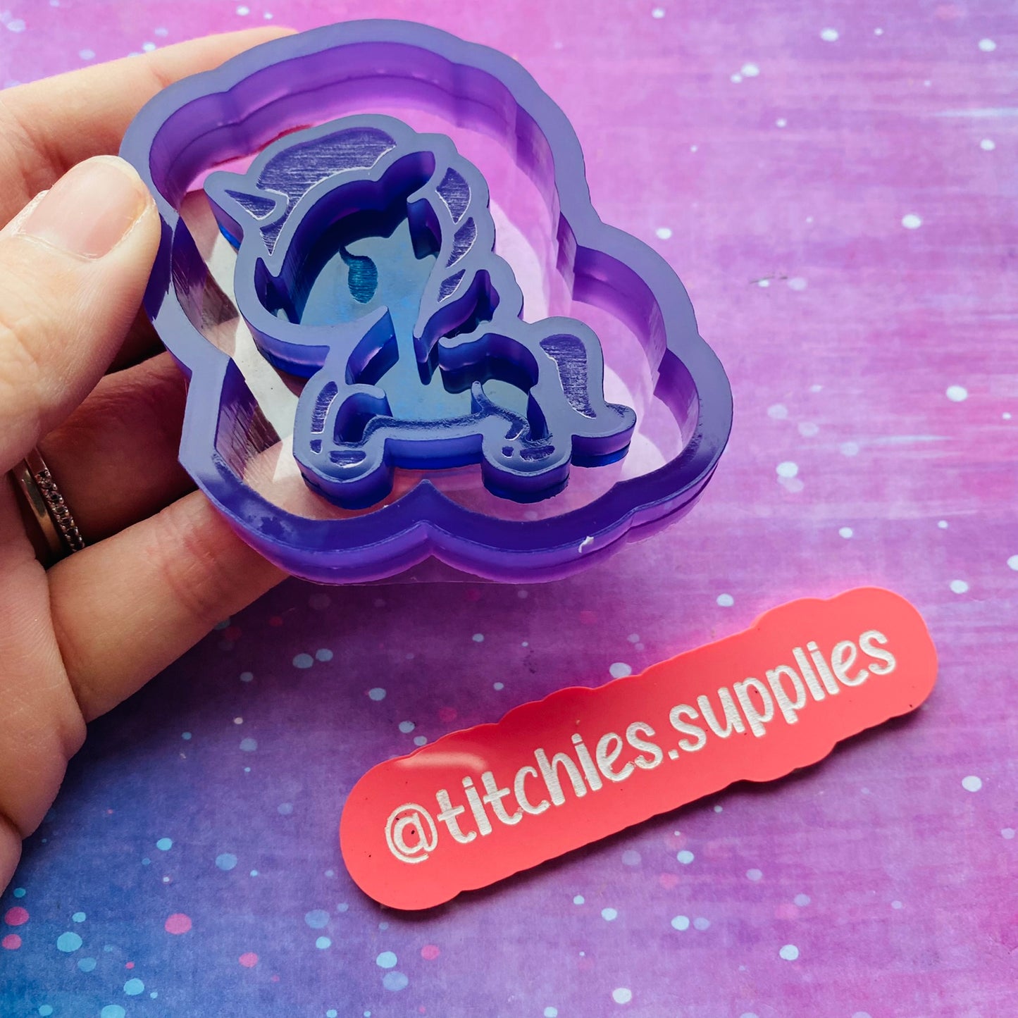 Kawaii Unicorn Shaker Mould