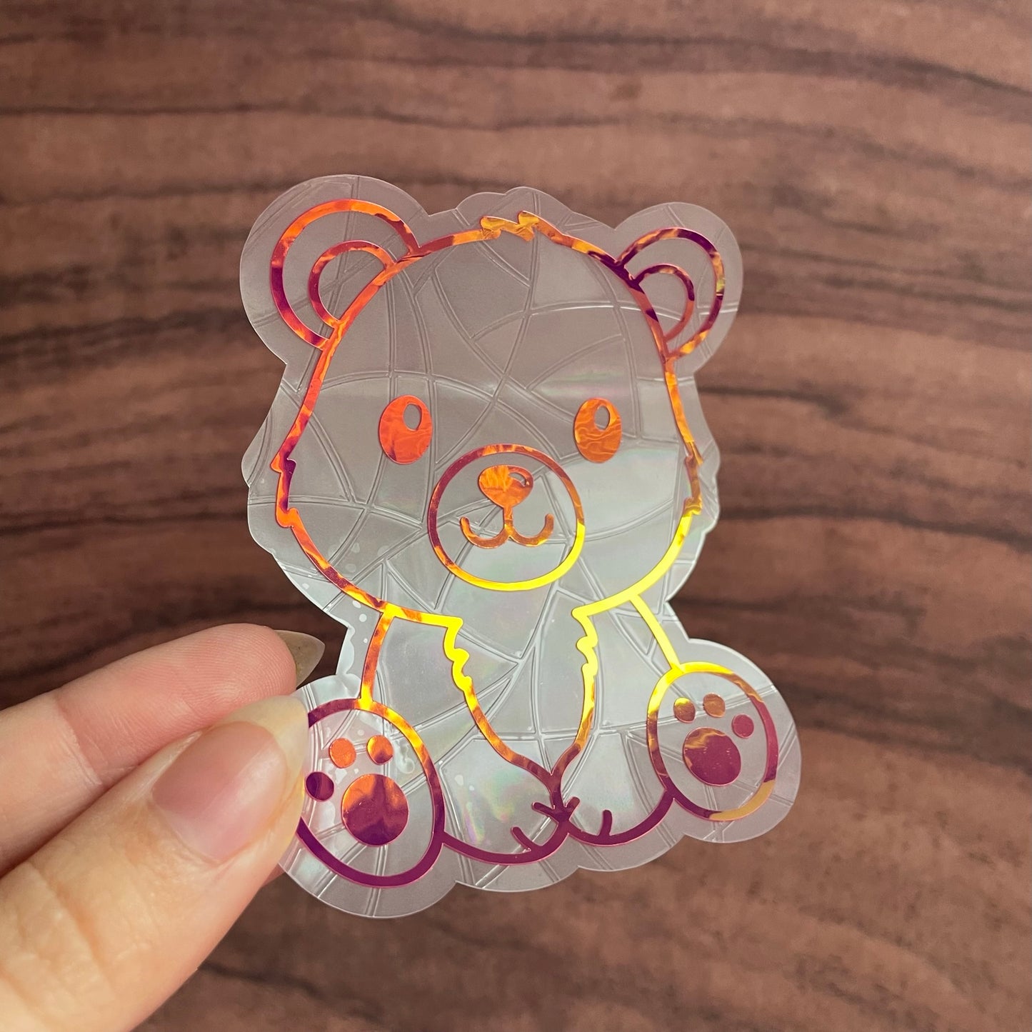 Cute Bear Rainbow Maker Window Sticker