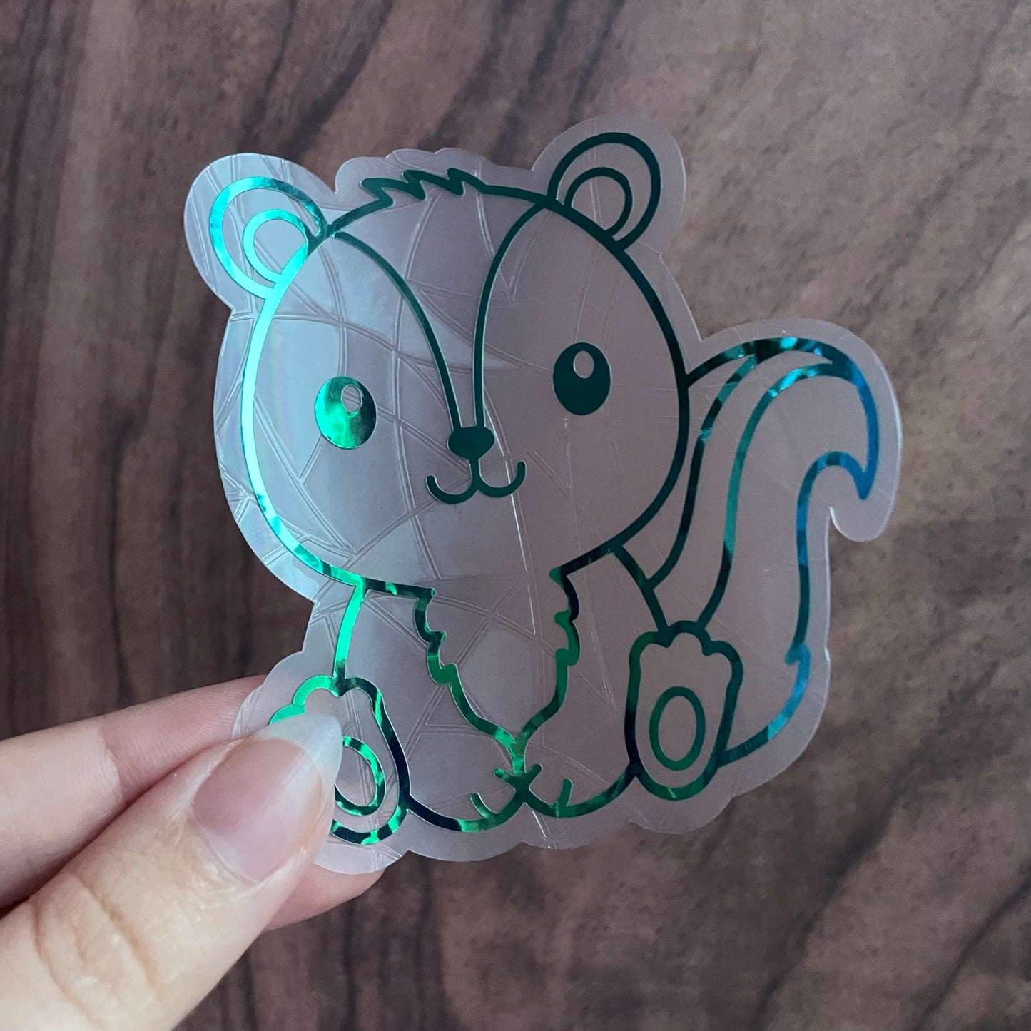 Cute Badger Rainbow Maker Window Sticker