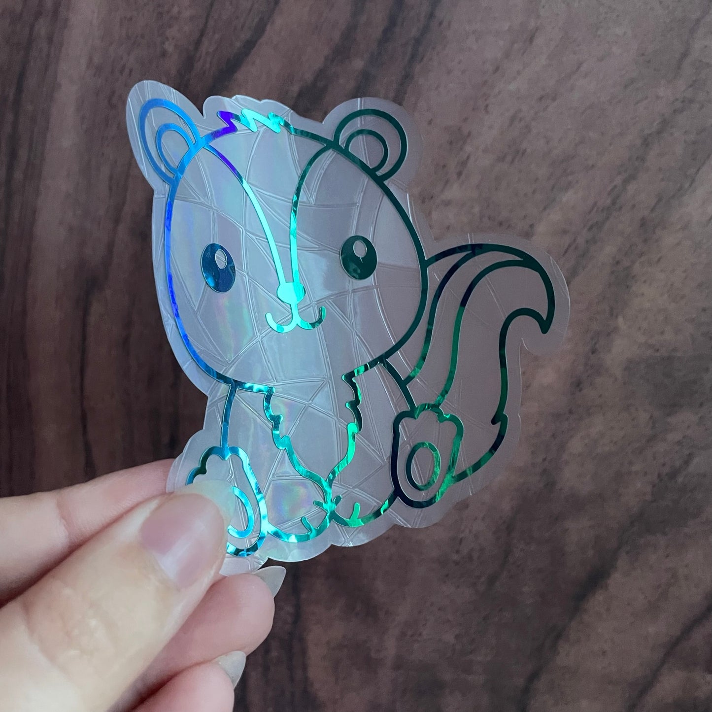 Cute Badger Rainbow Maker Window Sticker
