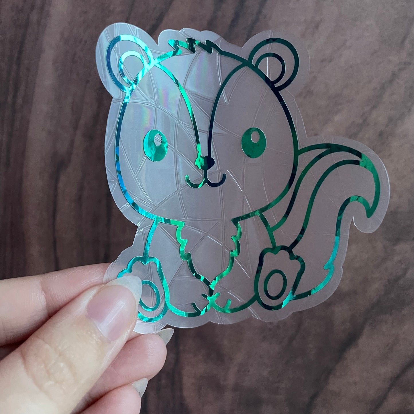 Cute Badger Rainbow Maker Window Sticker